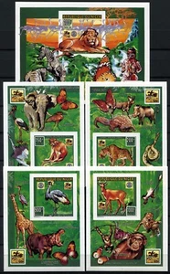 Farfalle 1996 Niger Scout Animali Blocco 85 + Blocco Set Non Dentellato /170 - Foto 1 di 2