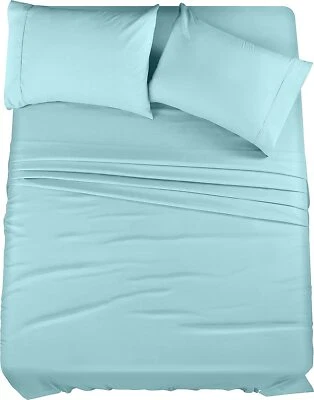 Soft Brushed Microfiber 4 Piece Bed Sheet Set with Pillow Cases Utopia Bedding - Image 1 of 4
