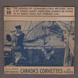 Very Scarce 1942 Carreras Canada Corvette 2nd Series C270 #32 - Picture 1 of 2