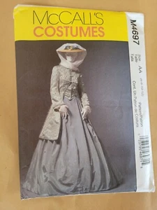 Mujer Era de la Guerra Civil Disfraz Patrón Recreación Talla 6 8 10 12 McCall's 4697 - Imagen 1 de 7