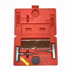 Herramienta de reparación de neumáticos de automóvil Kit de reparación de neumáticos Juego de herramientas de tachuelas 37 piezas Neumático de bicicleta para automóvil - Imagen 1 de 18