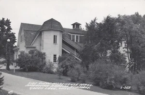Morehouse Hall, Asamblea Bautista Americana - Green Lake, Wisconsin - RPPC sin publicar - Imagen 1 de 3