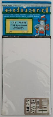 EDUARD 1:48 FOTOINCISIONI AEREO F-18F SEGGIOLINO EIET.  PER HASEGAWA  KIT  49032 - Immagine 1 di 2