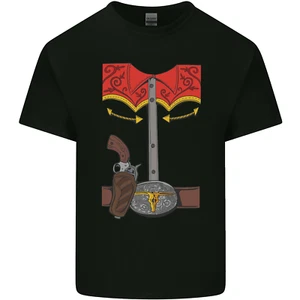 Cowboy Kostüm Outfit Stag Do Kinder T-shirt Jungen Mädchen - Picture 1 of 77