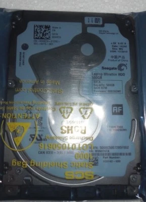 SEAGATE ULTRATHIN HDD 500 GB HARD DRIVE 5400 RPM ST500LTO32 - G6KC9 - Image 1 of 4