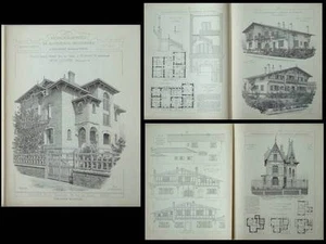 BIARRITZ GUETARY, VILLAS - GRAVURES ARCHITECTURE 1905 - HENRI TETARD - Picture 1 of 1