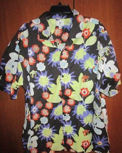 H&M Relaxed Fit Floral & Mushroom Shirt Sz XL 100% Cotton Chest 53 Length 29 in - Picture 1 of 4