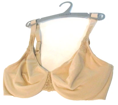 Sujetador Lilyette Desnudo Satinado Elastizado Cobertura Completa Con Aros Alisador Talla 36C Usado en Excelente Condición Foto 1 de 4