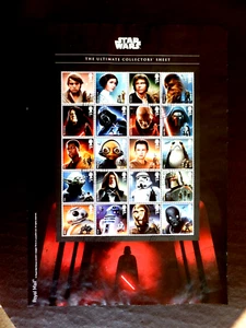 G.B. 2017 SG 4014a Star Wars Composite Sheet of 20v Fine Used - Picture 1 of 1
