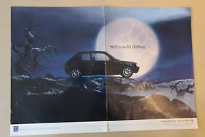Original 1991 Zeitschriftenanzeige Peugeot 205 GTI 1.9 Rahmenfertig Wandkunst - Bild 1 von 1