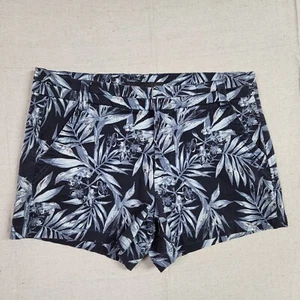 Tinsel Shorts Womens 28 Blue Floral Flat Front Casual Ladies - Picture 1 of 12