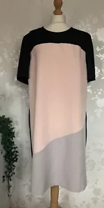 Dorothy Perkins Dress Size 20 Work Business Blush Grey Black Mix 🙂c - Picture 1 of 5
