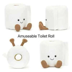 Cute Toilet Paper Shaped Doll Roll Paper Creative Funny Cute Doll Pendant Plush - Picture 1 of 6