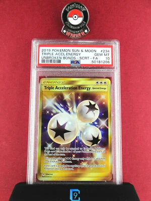 ✨GEM MINT TRIPLE ACCELERATION ENERGY✨ Full Art SR Unbroken Bonds 234/ | PSA 10 | - Image 1 of 4