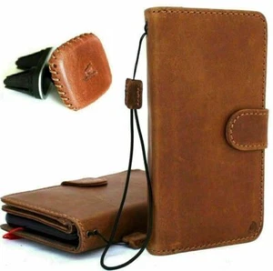Echt Voll Leder Tasche für Samsung Galaxy Note 10 Hülle Wallet + Autofach - Bild 1 von 10