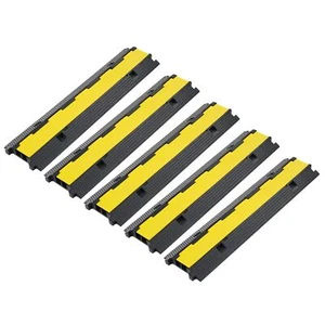 Passe Câble au Sol Extérieur 5pcs 2 Canaux 100x25x5cm Goulotte Protection des... - Photo 1/8
