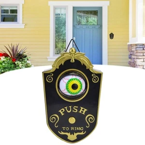 Luminous Eyeball Doorbell Halloween Prop Creepy Decoration Party Surprise - Picture 1 of 12