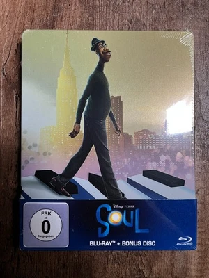 Soul w. Steelbook (Blu-ray, 2020, Disney, EU Import, Region Free) *NEW/SEALED* - Image 1 of 4