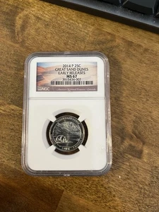 2014-P Great Sand Dunes NP Quarter MS67 NGC EARLY RELEASES - Picture 1 of 4