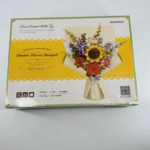 Ramo de Flores de Madera - Kit Modelo de Madera Rolife 3D Serie de Montaje ¡Nuevo! - Imagen 1 de 4