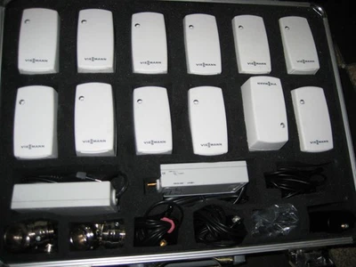 12 Heizkörperthermostate Funk Viessmann für hydraulischen Abgleich+ Funkrepeater - Bild 1 von 4