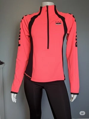 ROSA Victoria’s Secret Ultimate Mujer Talla XS 1/2 Cremallera Rosa/Negro Pulgares Foto 1 de 4