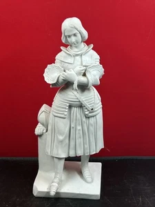 statue en biscuit Jeanne d’Arc ? accident et manque vendue en l'état 29 cm - Imagen 1 de 6