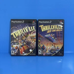 Thrillville & Thrillville Off The Rails Lot Sony Playstation 2 PS2 Tested Works - Picture 1 of 6