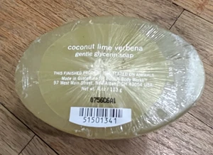 Bath & Body Works Coconut Lime Verbena Gentle Glycerin Soap - 4oz - SEALED RARE - Picture 1 of 2