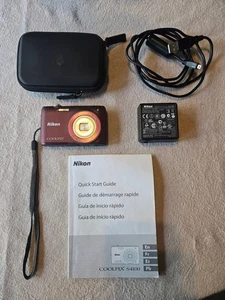 Nikon COOLPIX S4100 14.0MP 8G Memory Digital Camera Plum - Original Owner - Picture 1 of 9