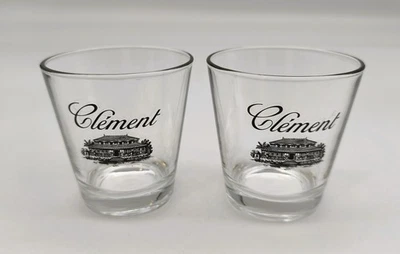 🥃 Lot de 2 Verres CLÉMENT – Rhum Agricole MARTINIQUE – Verres à Ti-Punch 🇲🇶 - Photo 1/4