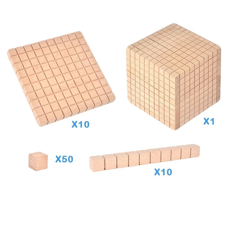 Montessori DIY Base Dix Blocs Mathématiques Comptage Manipulatif Soustraction