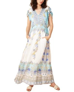 Hale Bob Silk-Blend Maxi Dress Women's - Picture 1 of 6