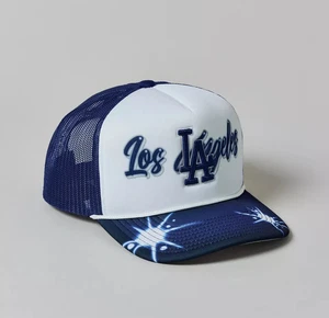 Cappello camionista Los Angeles Dodgers Mitchell & Ness aerografo regolabile snapback - Foto 1 di 2