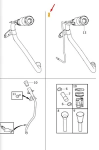 VOLVO V90 Cross Country Fuel Tank Filler Pipe 32312075 NEW GENUINE - Picture 1 of 2