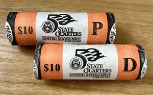 2003 P & D Arkansas 50 State US Mint Quarter Rolls 80 Uncirculated Coins Sealed! - Picture 1 of 3