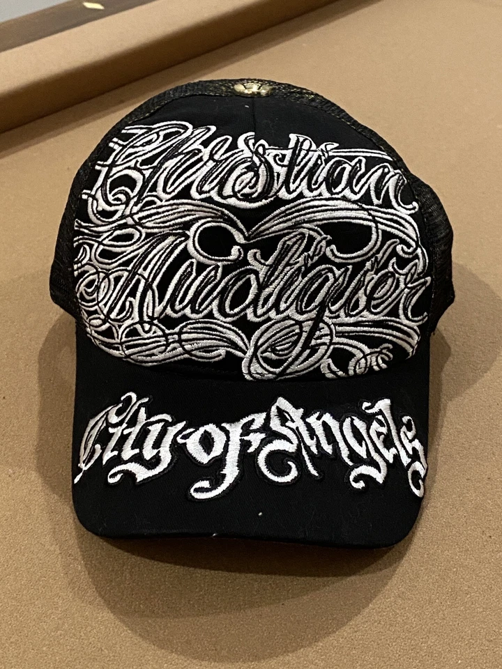 Christian Audigier Hat City Of Angels COA Men’s Trucker SnapBack Embroidered NEW - Image 1 of 4