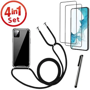 Handykette Handyhülle Band Case Kordel Tasche umhängen Panzerfolie Cover Seil - Bild 1 von 12