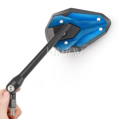 Aftermarket Mirrors ViperII All blue Convex Adjustable fits Honda Shadow VTX - Image 1 of 4