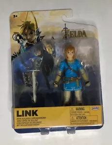 FIGURA DE 4” THE LEGEND OF ZELDA ALIENTO DEL SALVAJE LINK NINTENDO JAKKS PACIFIC NUEVO - Imagen 1 de 3