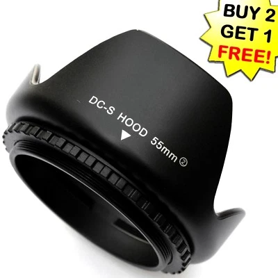 ELEFLORIDA DC-S 55mm II Bayonet Mount Lens Hood for Fuji S5600 S5500 S5100 Camera