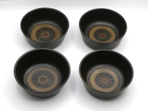 Vtg. Denby ARABESQUE Pattern Cereal Soup Bowls Set/4 1970's Stoneware 6 Inches - Picture 1 of 16