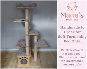 Nerz Beige Waffel Haustier Katzenbaum Bett Ersatz Set für Modern Living La Tour - Bild 1 von 20