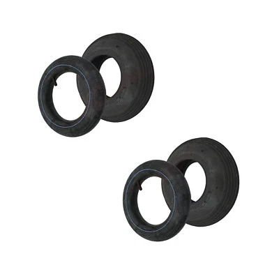 STRICKER-ROLLEN 2 Set Reifen / Decke + Schlauch 3.50-6 332 x 94 mm Sackkarrenräder Sackkarre