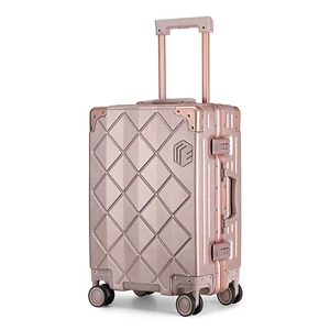 Luggage Hard Shell Cabin Suitcase 4 Wheel Travel-Trolley Case TSA 20in Pink - Picture 1 of 13