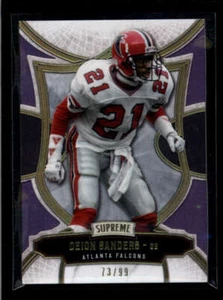 DEION SANDERS 2015 TOPPS SUPREME #50 VIOLET PARALLEL #73/99 AJ4742 - Picture 1 of 1
