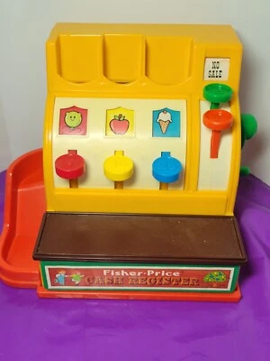 Caja registradora Fisher Price 1974 vintage #926 campana de trabajo sin monedas  Foto 1 de 4