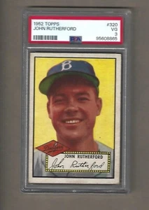 1952 TOPPS JOHN RUTHERFORD # 320 PSA 3 - Picture 1 of 2