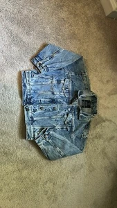 Gap Jean Jacket Girls Size Medium (8) Vintage Look - Picture 1 of 4