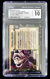 Tarjeta promocional Star Wars Unlimited Foil Judge 015/257 General Grievous - CGC 10.0 - Imagen 1 de 1